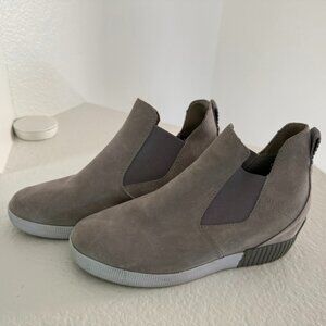 Sorel Out N About™ Slip-On Wedge II Gray W9.5